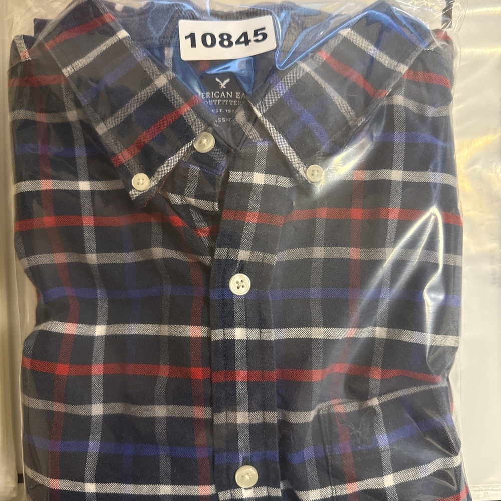American Eagle Shirt Mens X-Large Plaid Classic Fit Button Down